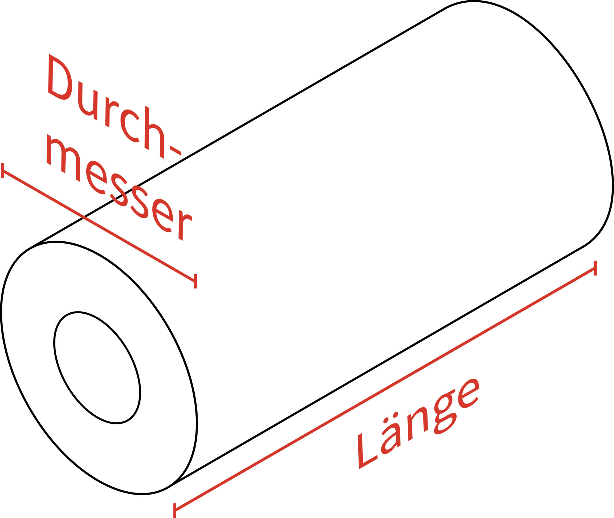 POLYCARBONAT Rohr ø 250 Mm, Länge Wählbar Von 1401 Bis 2000 Mm